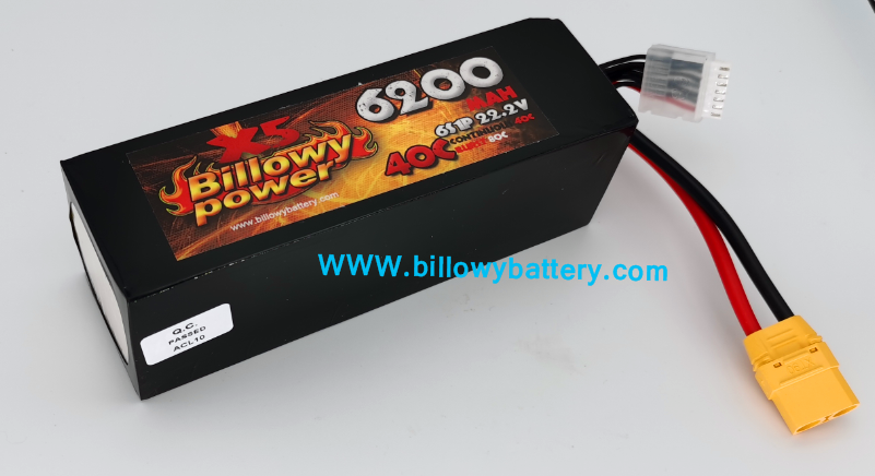 LiPO battery 6200mAh 40C 22.2V